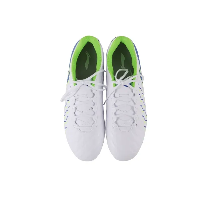 LiNing MG Rubber Short Studs Cushioning, Slip Resistant, And Abrasion Resistant Soccer Shoes Men's White-3