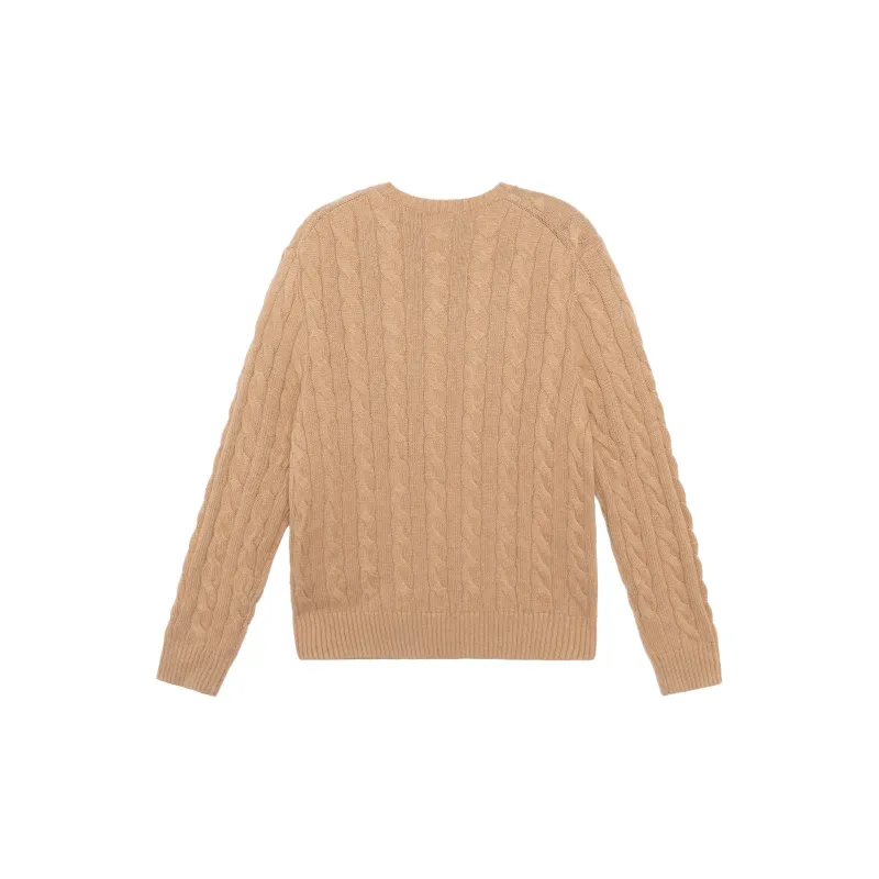 Polo Ralph Lauren Logo Embroidered Cable Knit Jumper-1