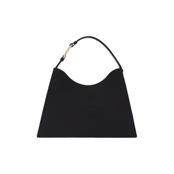 Furla Calfskin One Shoulder Handbags Large Size Women's Black