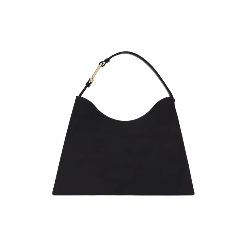 Furla Calfskin One Shoulder Handbags Large Size Women's Black-0