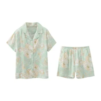 Huggy Kissy Pajama Set Women's Twilight Green