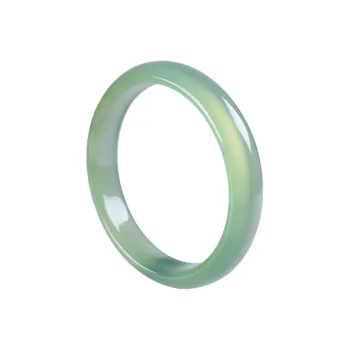 Artisan Lock Heart Jade Chalcedony Bangles Women's