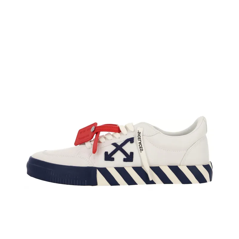 OFF WHITE Vulcanized Low White Blue Canvas-0