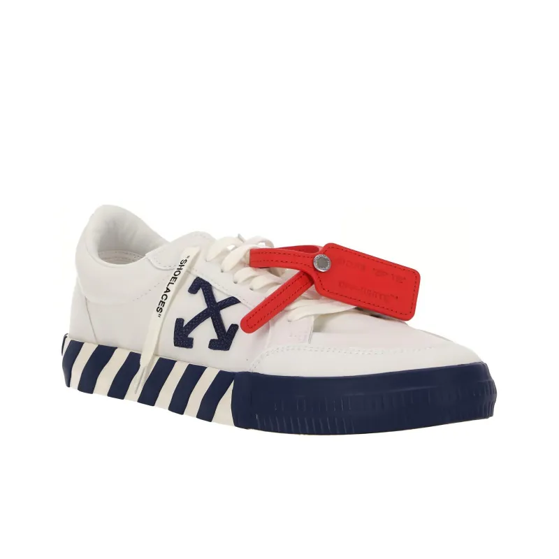 OFF WHITE Vulcanized Low White Blue Canvas-2