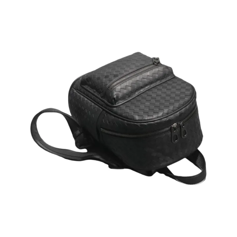 CMLZIUA Top Grain Cow Leather Backpack Large Size Unisex Black-4