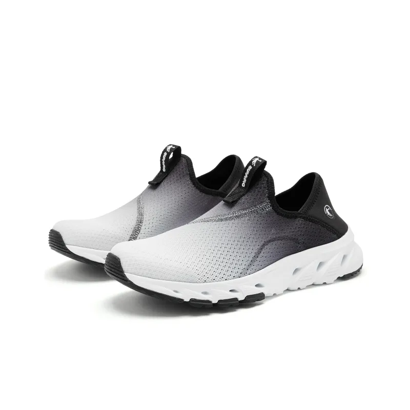 QIAODAN Slip Resistant, Balance, Lightweight Low Top Running Shoes Women's White Black-3