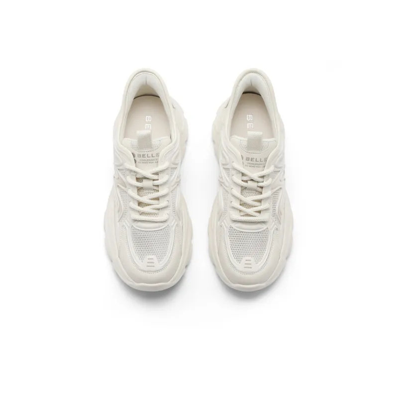 BELLE Low-Top Chunky Sneakers Women's Beige-2