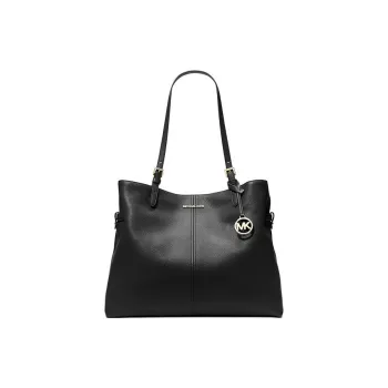 MICHAEL KORS Leno Leather Special Tote Bag Shopping Bag Handbag Shoulder Bag Large Size Women's Black