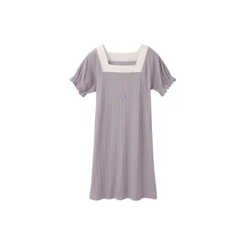 Huggy Kissy Nightgown Women's Elegant Purple