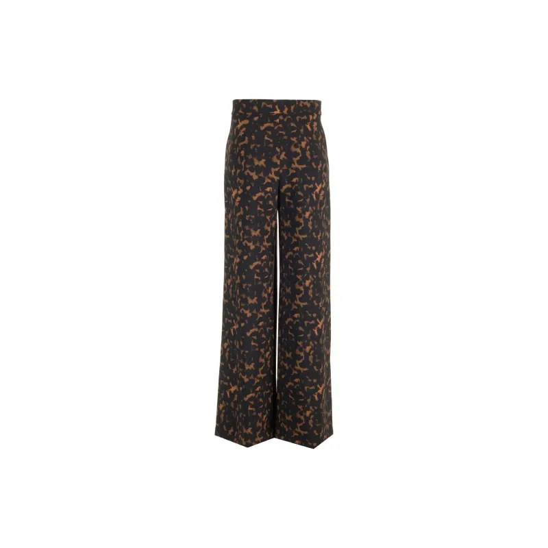 THEORY Watercolour Wide Trousers-1