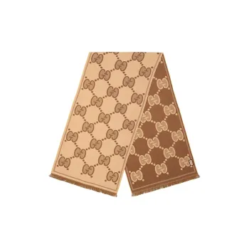GUCCI Gg Wool Jacquard Scarf