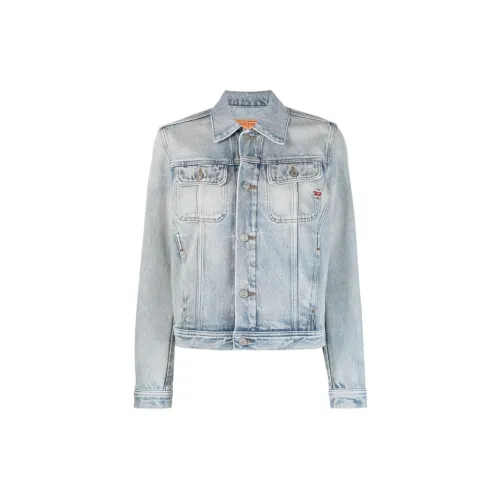 DIESEL Denim Jackets Women's Light Blue