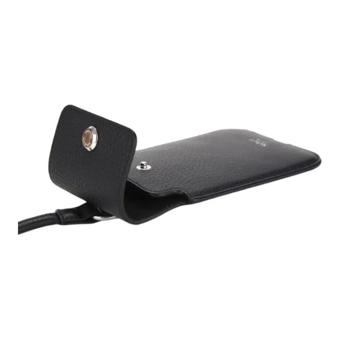 Mulberry Cow Leather Wallet Women's Black-5