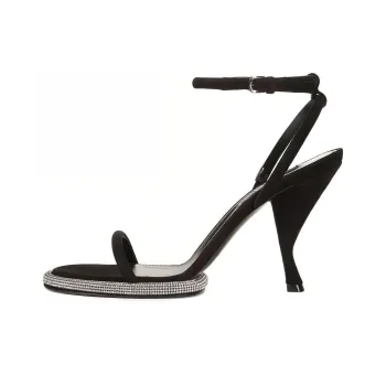 SERGIO ROSSI One Strap Sandals 8.8cm Women's Black