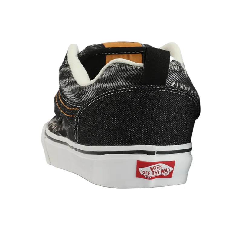 Vans Knu Skool Anti Slip Wear Resistant Low Top Skateboard Shoes Unisex Black-3