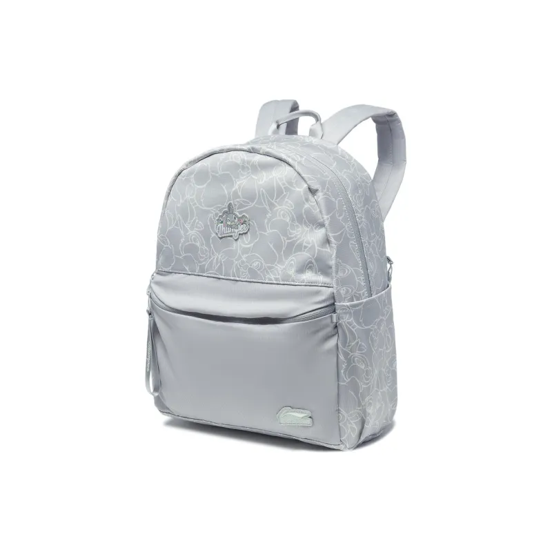 LiNing Polyester Sports Backpack Unisex Mist Gray-1