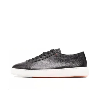 Santoni Round Toe Lace Up Sneakers