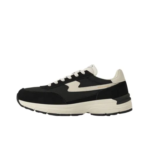 Stepney Workers Club Casual Shoes Unisex Low-Top Black/Beige