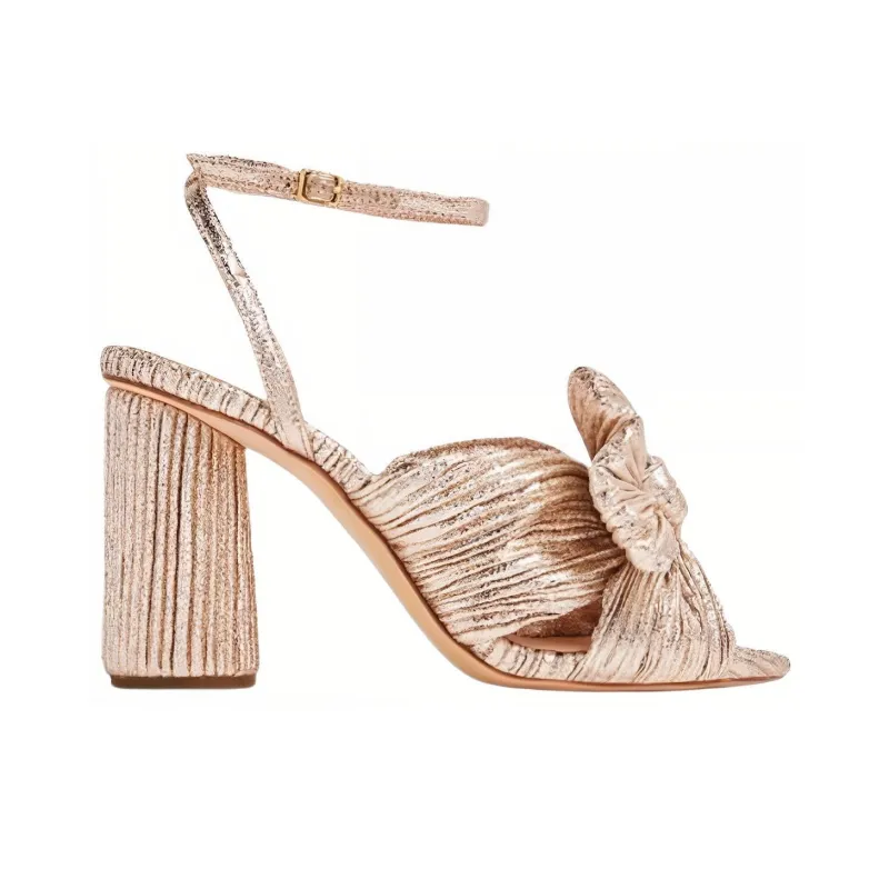 Loeffler Randall Camellia Pleated Knot 90mm Sandals-1