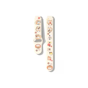 Biaodaige Watch Bands 107*96mm Unisex XM8-12 Reverse Buckle Squirrel Silicone Strap