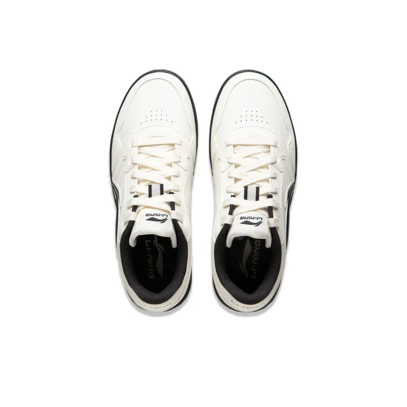 LiNing Tianji Soft Anti Slip And Wear Resistant Height Increasing Low Top Skateboard Shoes Women's Ecru-3