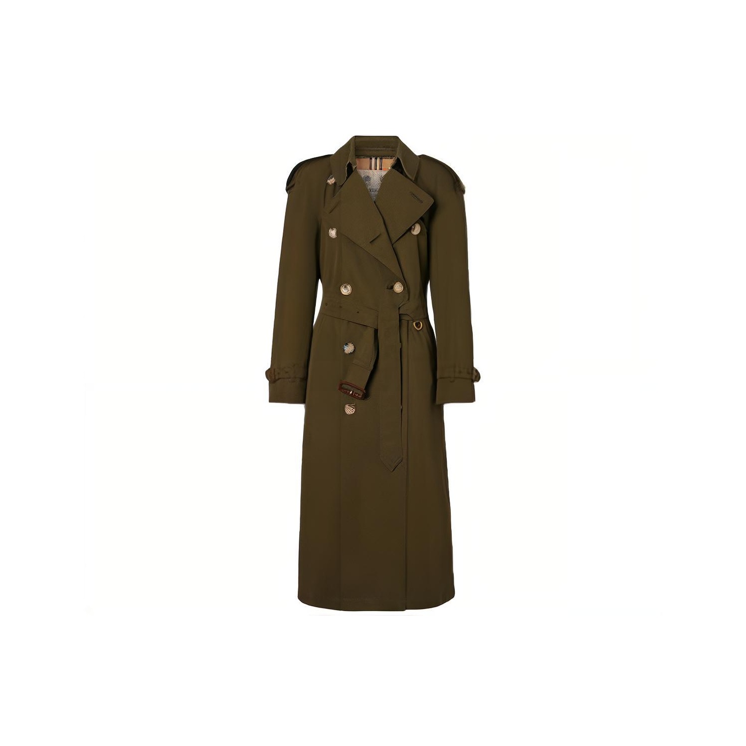 Burberry Trench Coats Women's Army Green - POIZON
