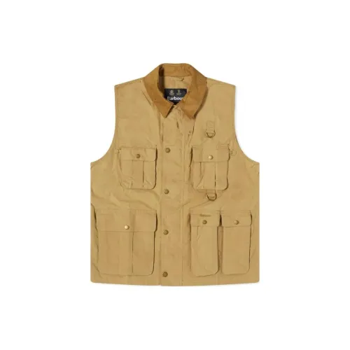 BARBOUR Vests Men Gold Khaki