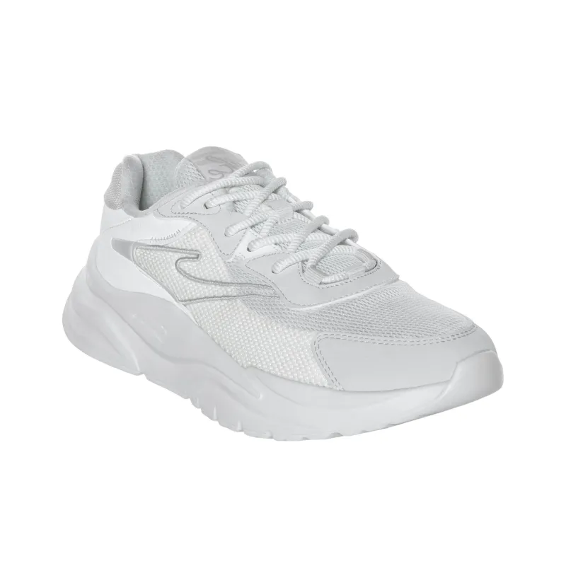 Erke Cushioning, Wear Resistant Low Top Chunky Sneakers Men's White Gray-1