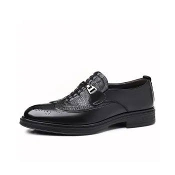 LUOMAIKE Dress Shoes Men Low Top Black/Brown