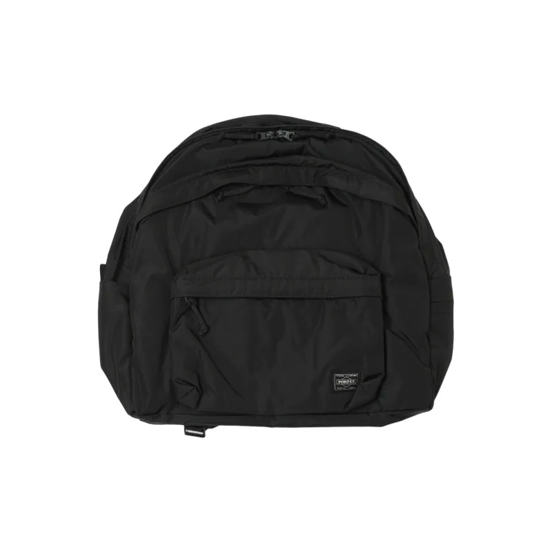 PORTER Nylon Backpack Large Size Unisex Black-0