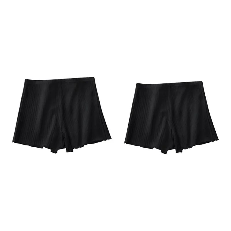 NANJIREN Leggings Women's 2 Pack Black-0