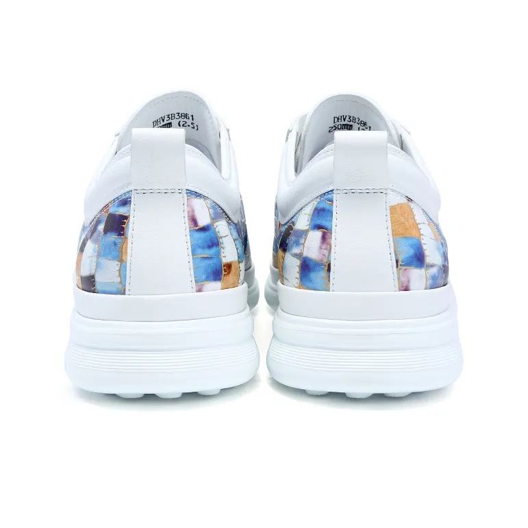 Satchi Stylish Skateboarding Shoes Men's White 3CM-4