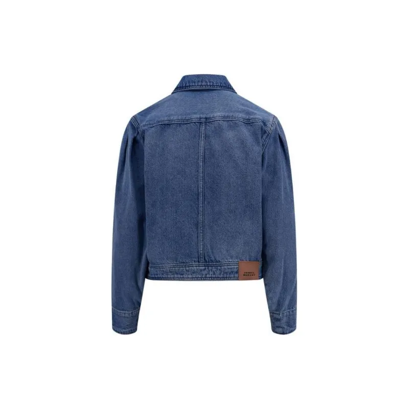 ISABEL MARANT Panelled Button Up Denim Jacket-1