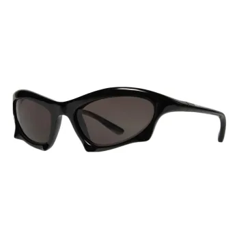 Balenciaga Bat Rectangle Sunglasses Black