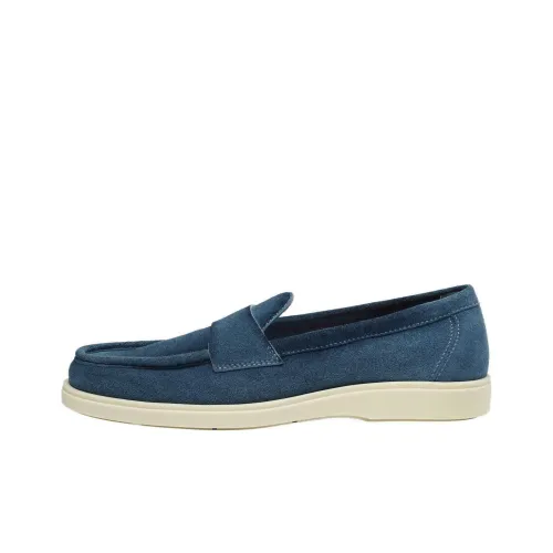 Santoni Loafers Men Light Blue