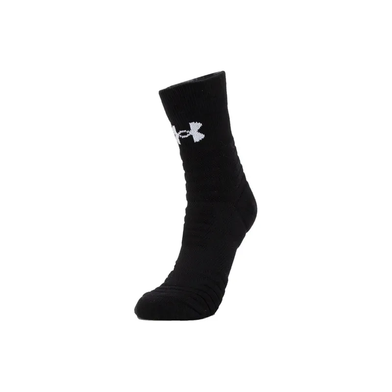 Under Armour Mid Calf Socks Unisex 9 Double Loads Black-1