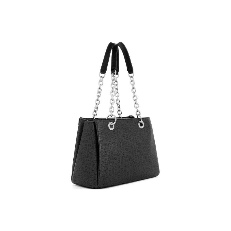 GUESS Artificial Leather Crossbody Bag Shoulder Bag Regular Women's Coal Charcoal-1