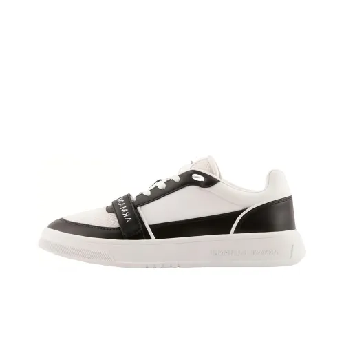 ARMANI EXCHANGE Skateboard Shoes Men Low-Top Black/White