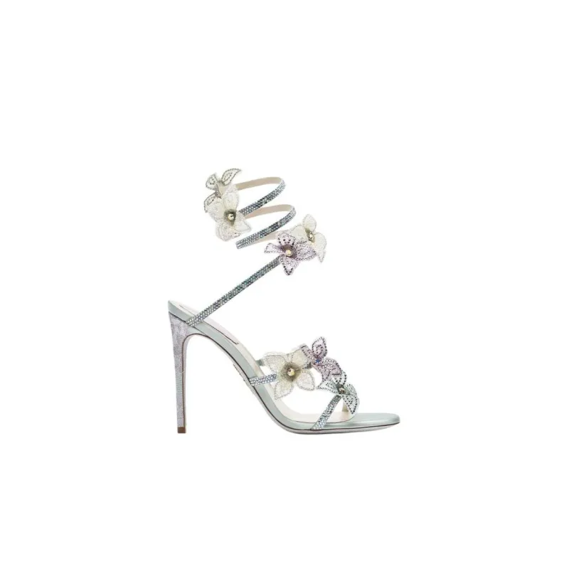 RENE CAOVILLA Floriane One Strap Sandals 10.5cm Women's Sky Blue-1