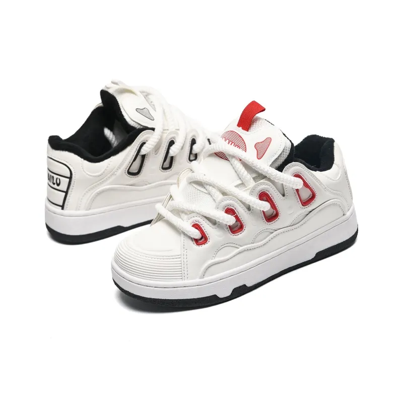 ABCIO Slip Resistant And Breathable Low Top Skateboard Shoes Women's Mismatched-3