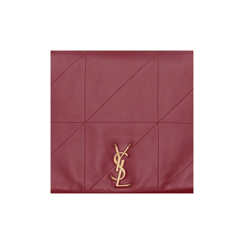 SAINT LAURENT Jamie Lambskin Handbag, Shoulder Bag Women's Merlot Red-6