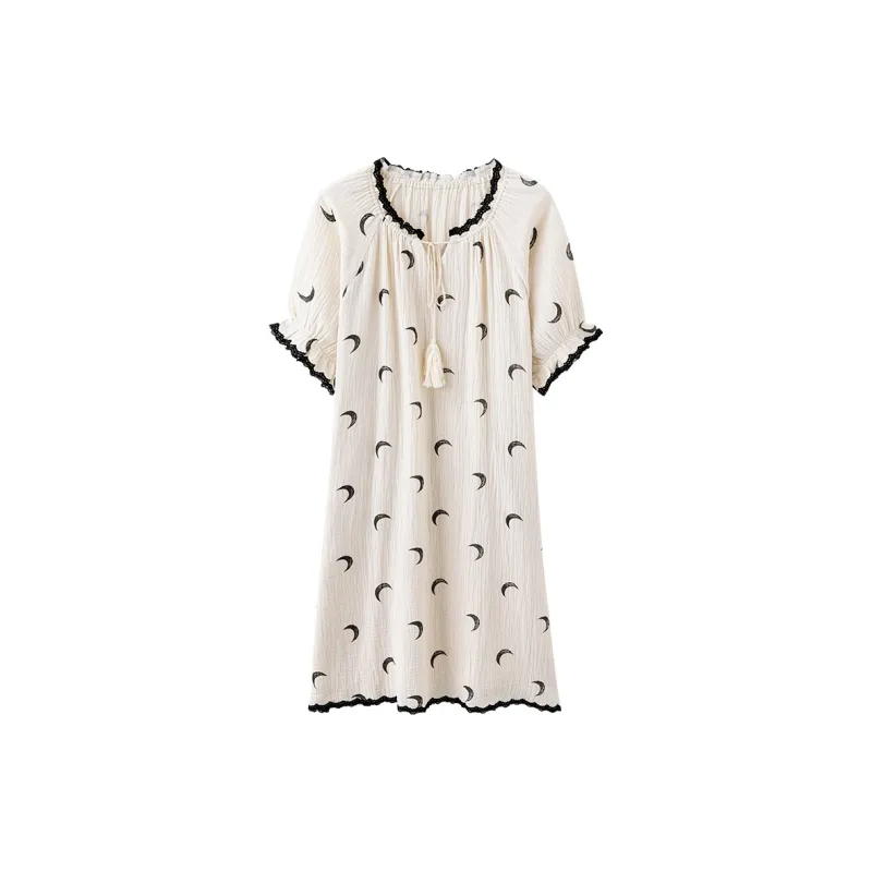 Tianmicat Nightgown Women's Ecru-0