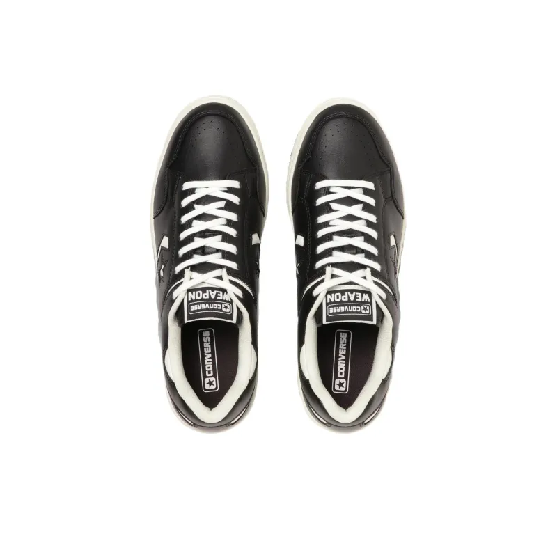 Converse Weapon Slip Resistant Shock Absorbers Low Top Skateboard Shoes Unisex Black Rice-3