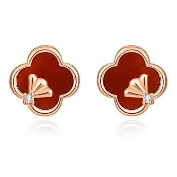 MCK 925 Sterling Silver Stud Earrings Women's