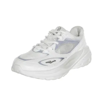 Erke Crane Feather Millennium Cushioning Wear-Resistant Low-Top Running Shoes Women's White Silver