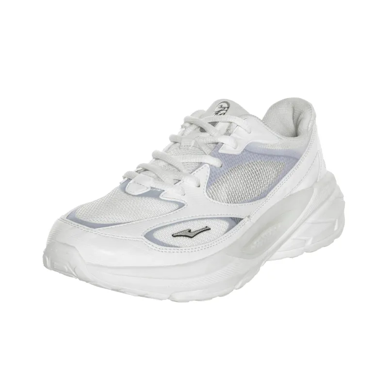 Erke Cushioning, Wear Resistant Low Top Running Shoes Women's White Silver-0