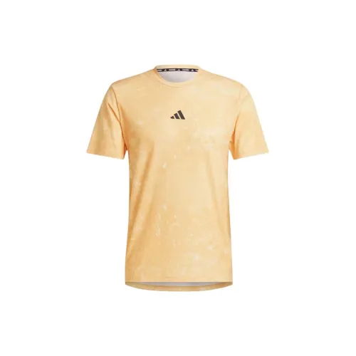 Adidas Clothing T-Shirts Men Yellow