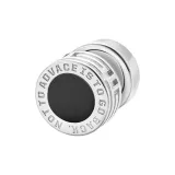 Black Agate Magnetic Stud Earrings, Single
