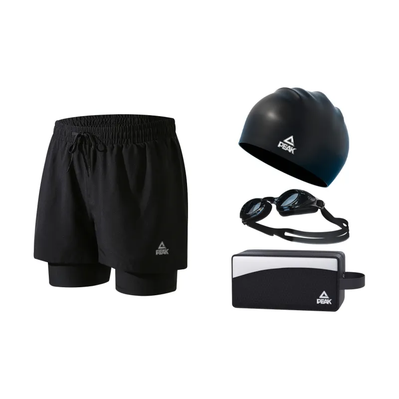 PEAK Swimming Sets Polyester Men's Black-3