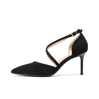 BELLE One Strap Sandals 7.5CM Women's Gold, Black